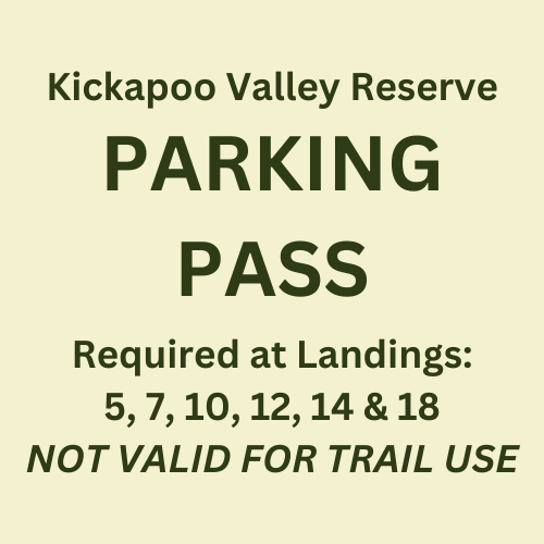 Kickapoo Valley Reserve Parking Pass
